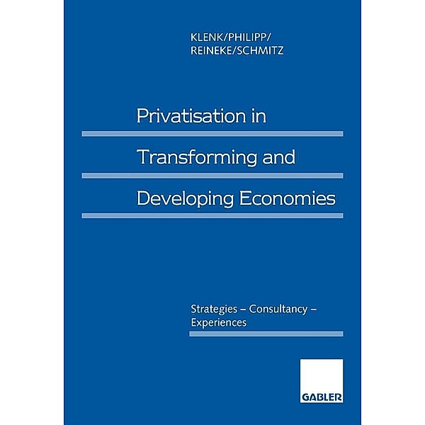 Privatisation in Transforming and Developing Economies, Jürgen Klenk, Christine Philipp, Rolf-Dieter Reineke, Norbert Schmitz