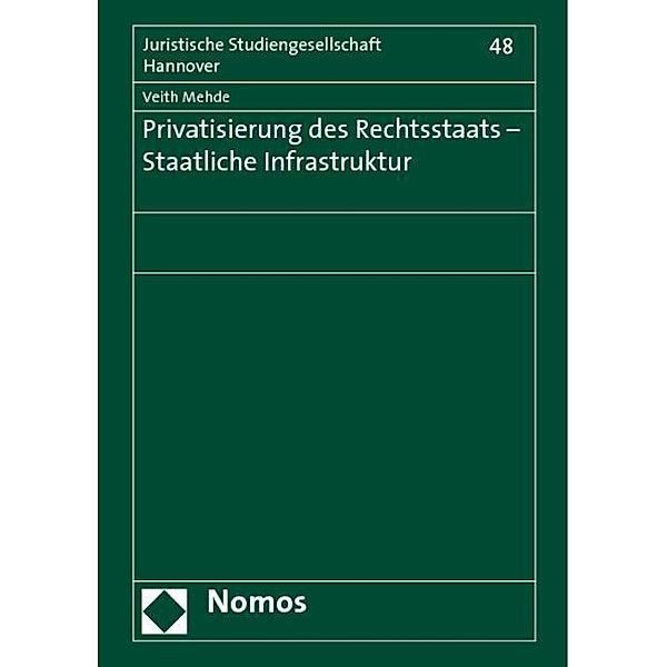 Privatisierung des Rechtsstaats - Staatliche Infrastruktur, Veith Mehde