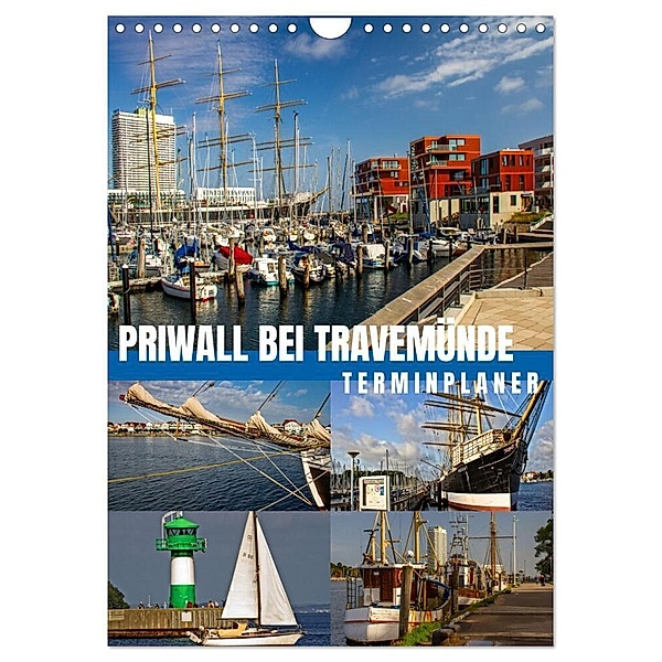 Priwall bei Travemünde - Terminplaner (Wandkalender 2025 DIN A4 hoch), CALVENDO Monatskalender, Calvendo, Holger Felix