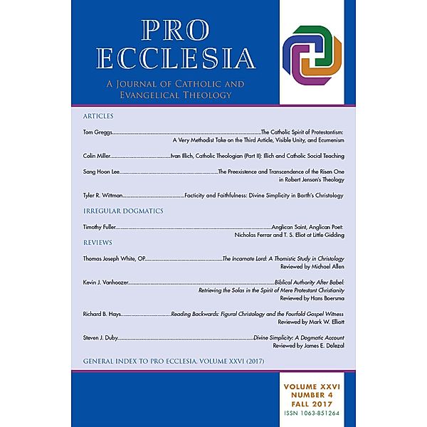Pro Ecclesia: Pro Ecclesia Vol 26-N4, Joseph Mangina