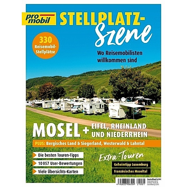 pro mobil Stellplatz-Szene - Mosel + Eifel, Rheinland u. Niederrhein