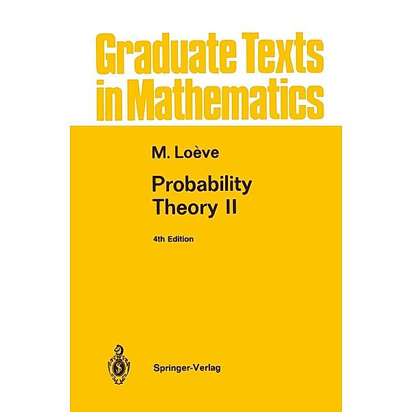 Probability Theory II, M. Loeve