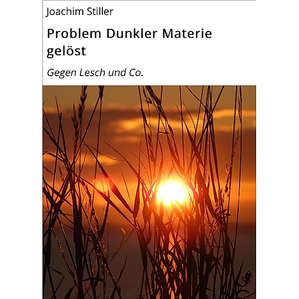 Problem Dunkler Materie gelöst, Joachim Stiller