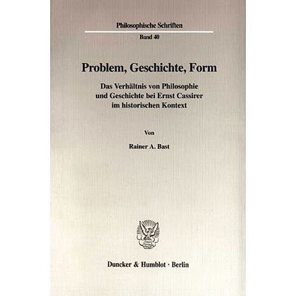 Problem, Geschichte, Form., Rainer A. Bast