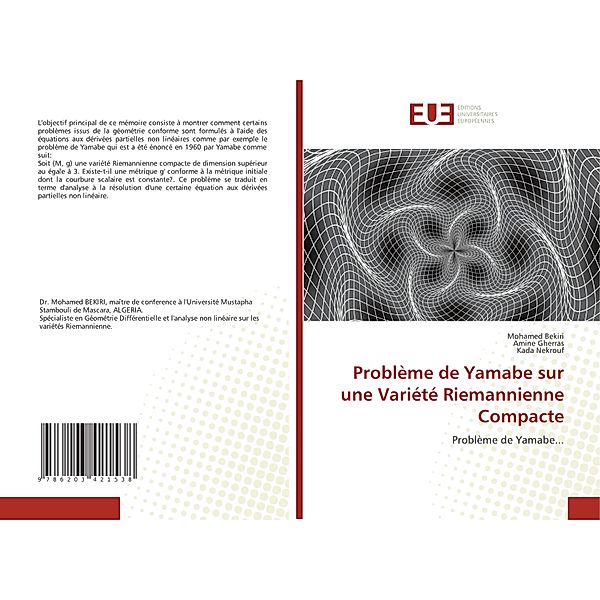 Problème de Yamabe sur une Variété Riemannienne Compacte, Mohamed Bekiri, Amine Gherras, Kada Nekrouf
