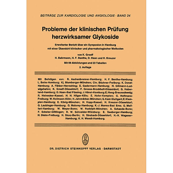 Probleme der Klinischen Prüfung Herzwirksamer Glykoside