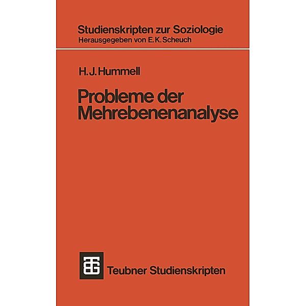 Probleme der Mehrebenenanalyse / Studienskripten zur Soziologie Bd.39