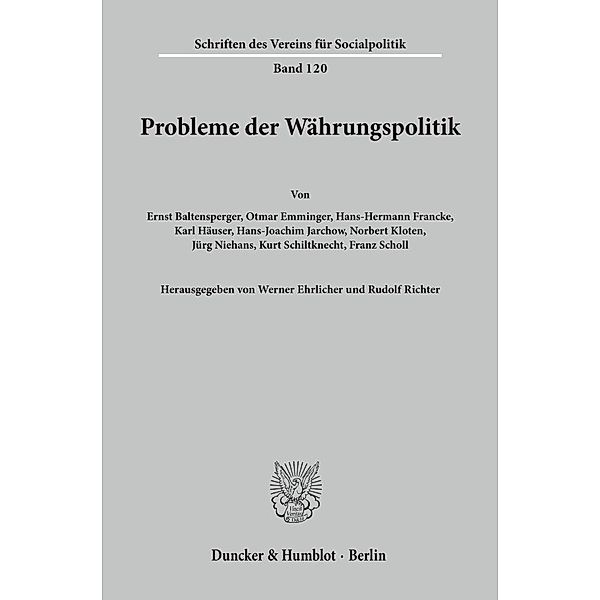 Probleme der Währungspolitik.