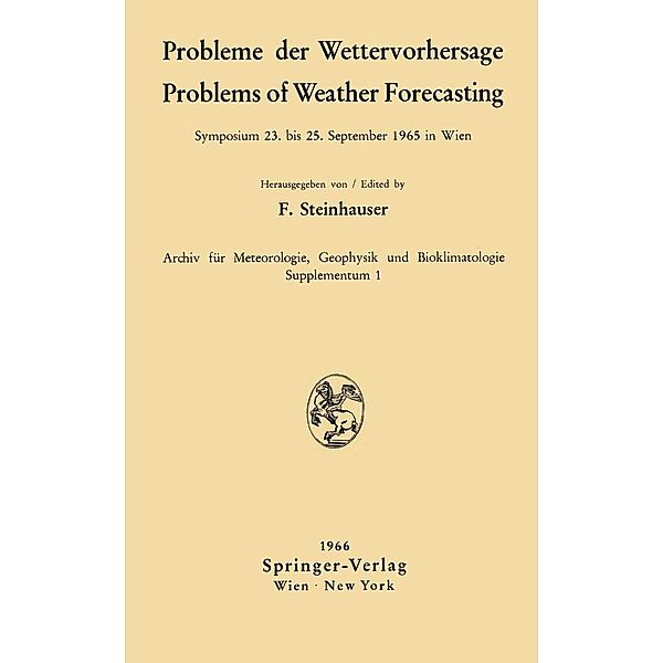 Probleme der Wettervorhersage / Problems of Weather Forecasting