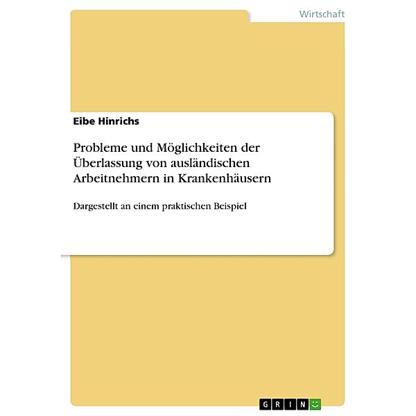 Probleme und Möglichkeiten der Überlassung von ausländischen Arbeitnehmern in Krankenhäusern, Eibe Hinrichs