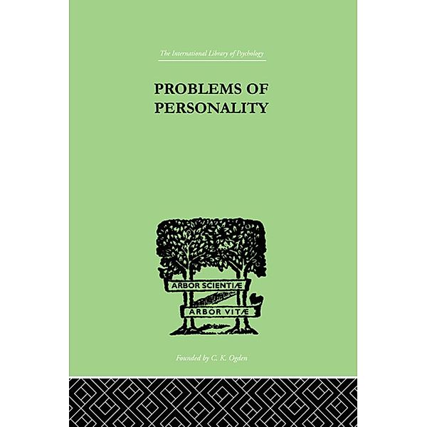 Problems of Personality, C MacFie & Langfeld H S & McDougall Campbell