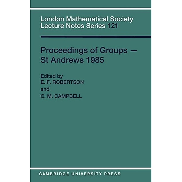 Proceedings of Groups - St. Andrews 1985