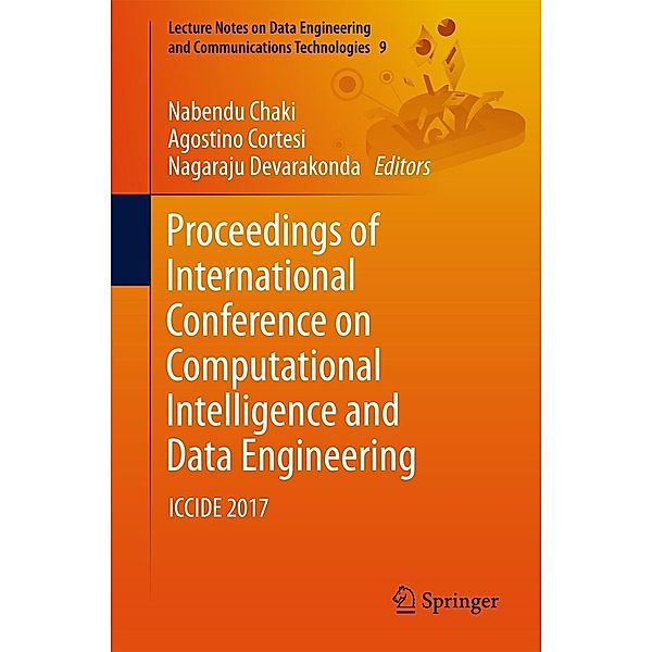 Proceedings of International Conference on Computational Intelligence and Data Engineering / Lecture Notes on Data Engineering and Communications Technologies Bd.9