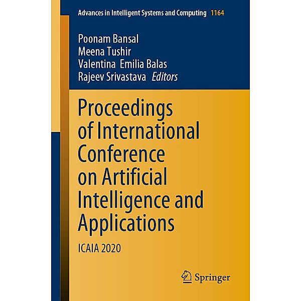 Proceedings of International Conference on Artificial Intelligence and Applications / Advances in Intelligent Systems and Computing Bd.1164