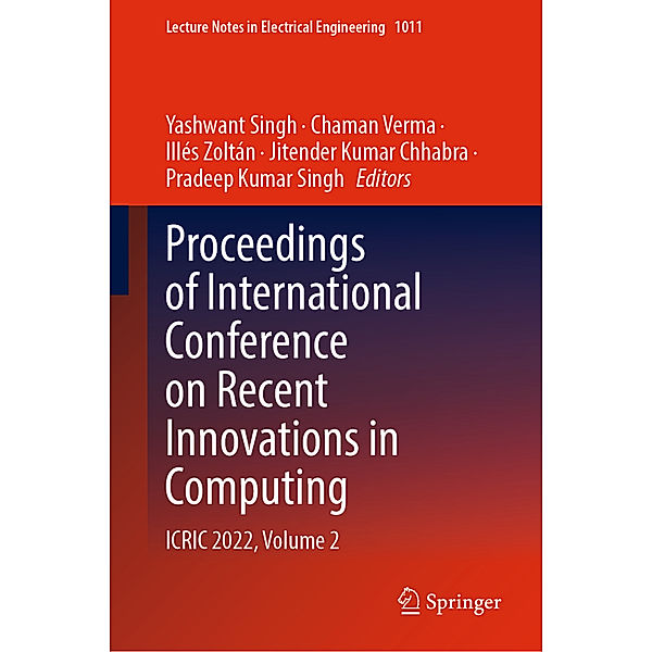 Proceedings of International Conference on Recent Innovations in Computing