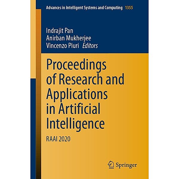 Proceedings of Research and Applications in Artificial Intelligence / Advances in Intelligent Systems and Computing Bd.1355