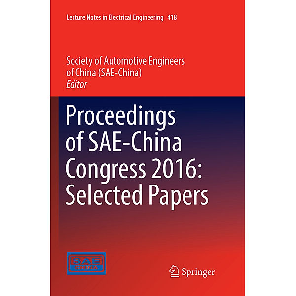 Proceedings of SAE-China Congress 2016: Selected Papers