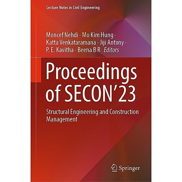 Proceedings of SECON'23 / Lecture Notes in Civil Engineering Bd.381