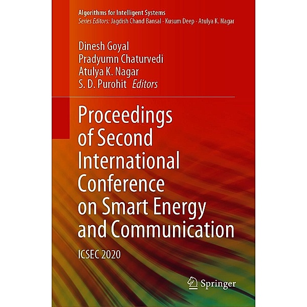 Proceedings of Second International Conference on Smart Energy and Communication / Algorithms for Intelligent Systems