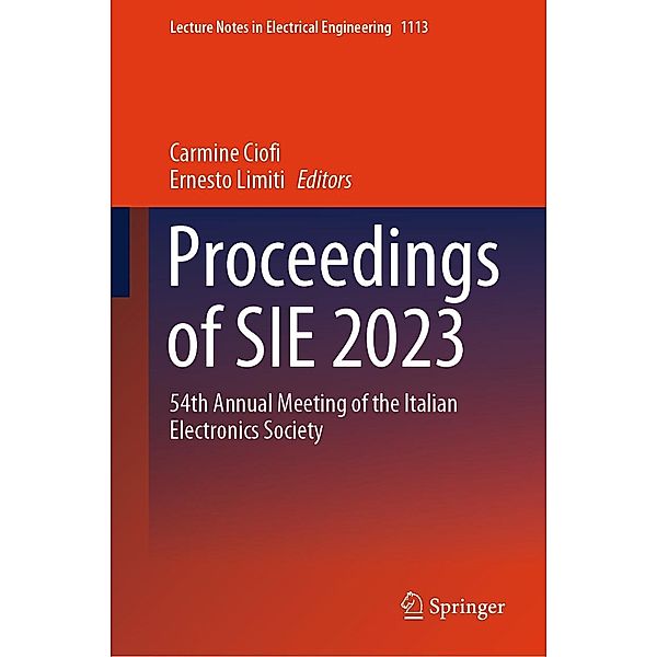 Proceedings of SIE 2023 / Lecture Notes in Electrical Engineering Bd.1113