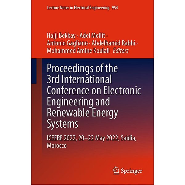 Proceedings of the 3rd International Conference on Electronic Engineering and Renewable Energy Systems / Lecture Notes in Electrical Engineering Bd.954