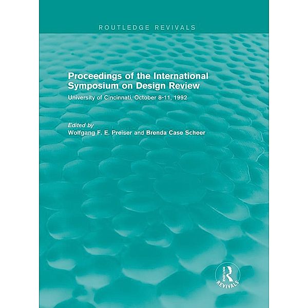 Proceedings of the International Symposium on Design Review (Routledge Revivals)