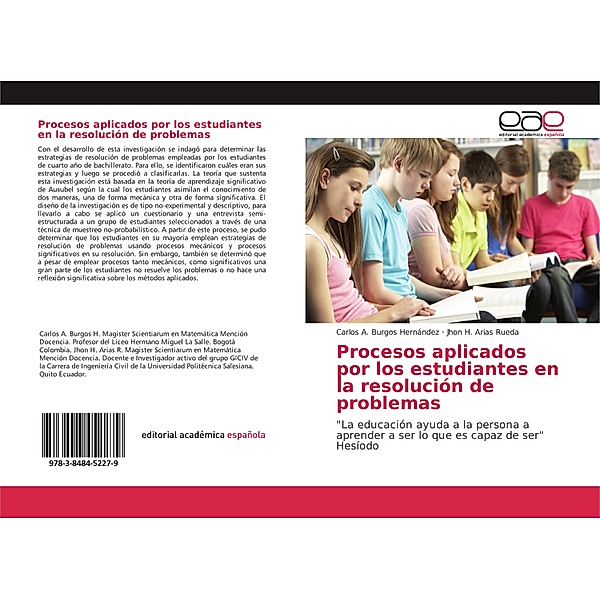 Procesos aplicados por los estudiantes en la resolución de problemas, Carlos A. Burgos Hernández, Jhon H. Arias Rueda