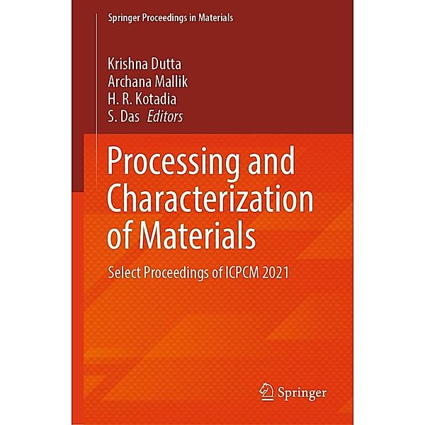 Processing and Characterization of Materials / Springer Proceedings in Materials Bd.26