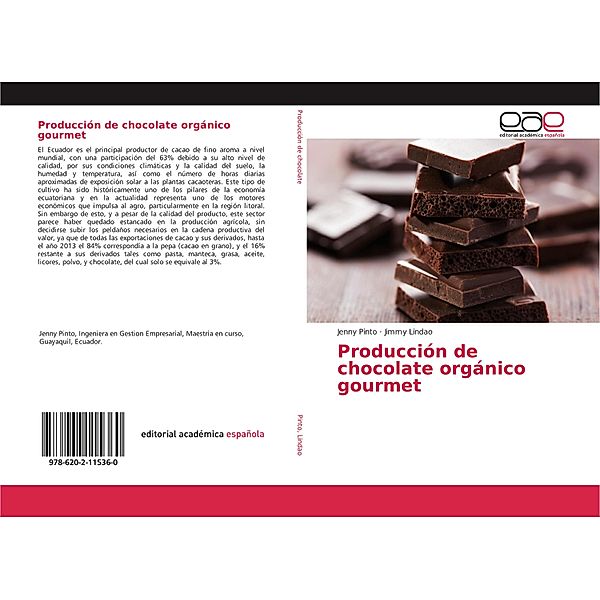 Producción de chocolate orgánico gourmet, Jenny Pinto, Jimmy Lindao