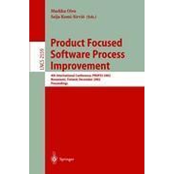 Product Focused Software Process Improvement