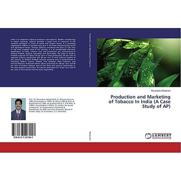 Production and Marketing of Tobacco In India (A Case Study of AP), Devarajulu Medasani