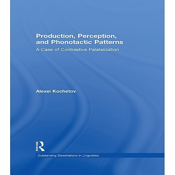Production, Perception, and Phonotactic Patterns, Alexei Kochetov