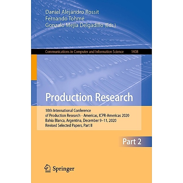 Production Research / Communications in Computer and Information Science Bd.1408