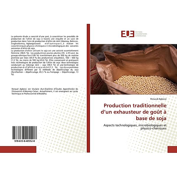 Production traditionnelle d'un exhausteur de goût à base de soja, Renaud Agbessi