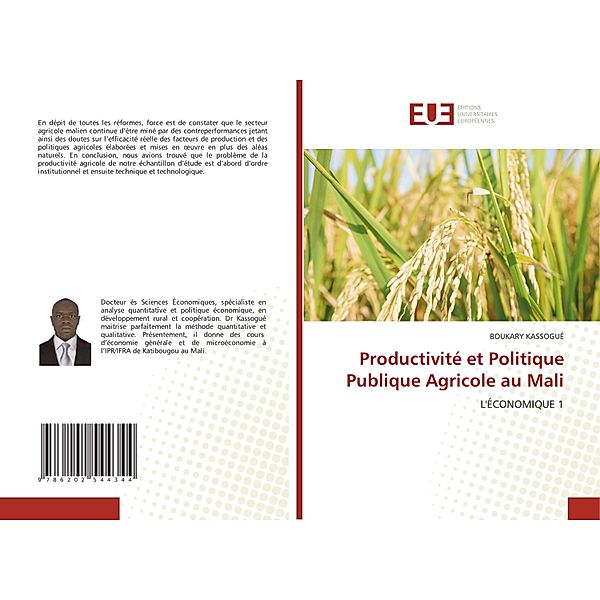 Productivité et Politique Publique Agricole au Mali, BOUKARY KASSOGUÉ