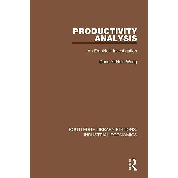 Productivity Analysis, Doris Yi-Hsin Wang