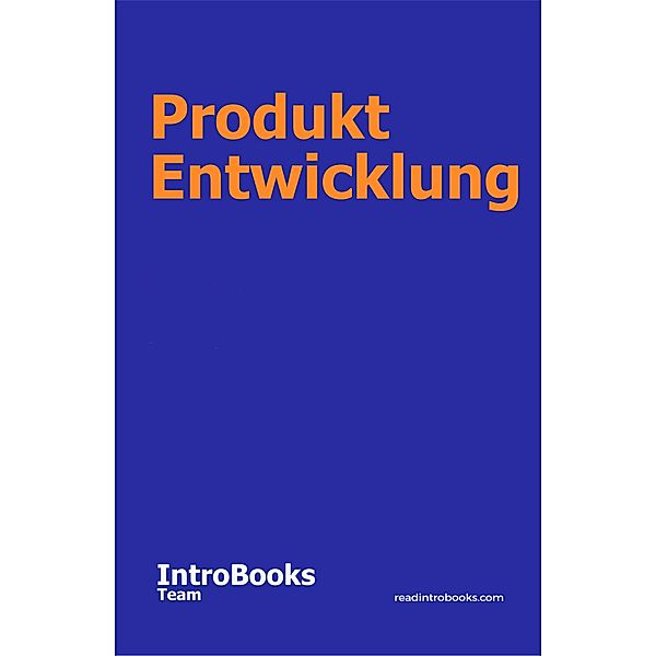 Produkt Entwicklung, IntroBooks Team