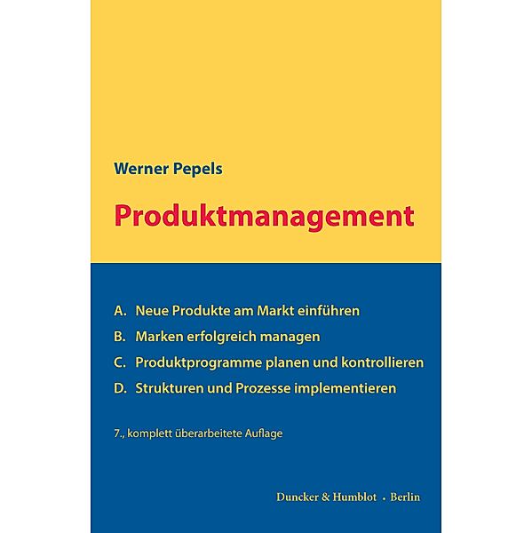Produktmanagement., Werner Pepels