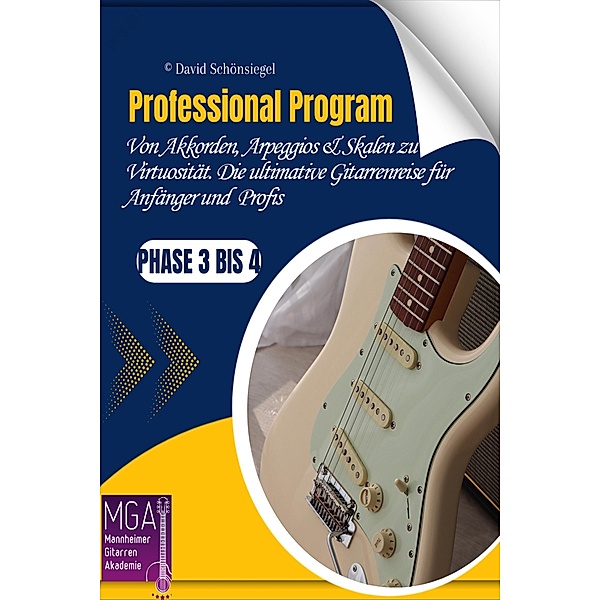 Professional Program: Von Akkorden, Arpeggios & Skalen zu Virtuosität. Die ultimative Gitarrenreise für Anfänger und angehende Profis: Phase 3 bis 4, David Schönsiegel