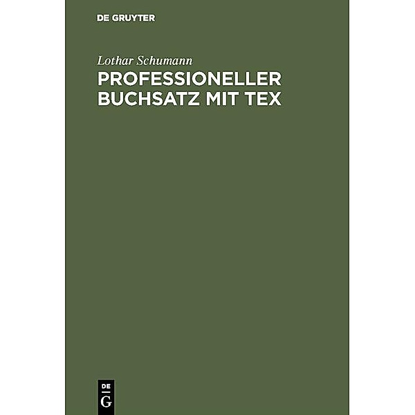 Professioneller Buchsatz mit TEX / Jahrbuch des Dokumentationsarchivs des österreichischen Widerstandes, Lothar Schumann
