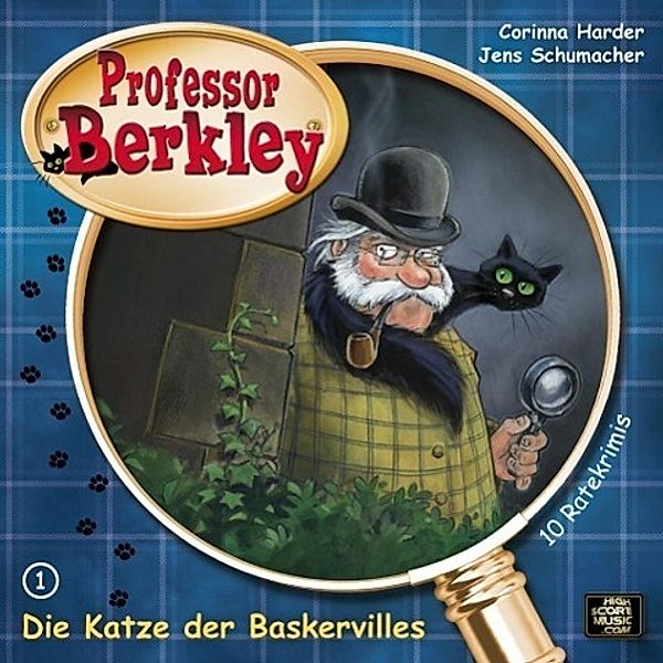 Professor Berkley, Audio-CDs: Nr.1 Die Katze der Baskervilles, 2 Audio-CDs, Corinna Harder, Jens Schumacher