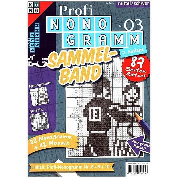 Profi-Nonogramm 3er-Band.Nr.3, Conceptis Puzzles