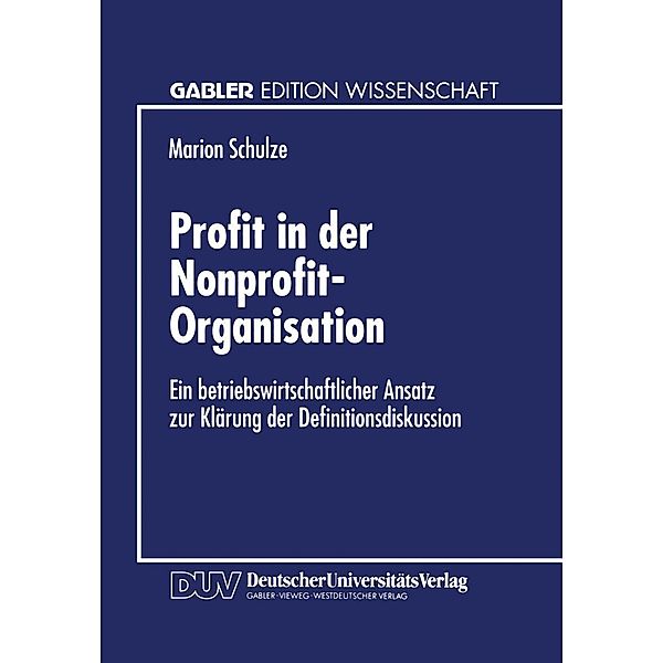 Profit in der Nonprofit-Organisation