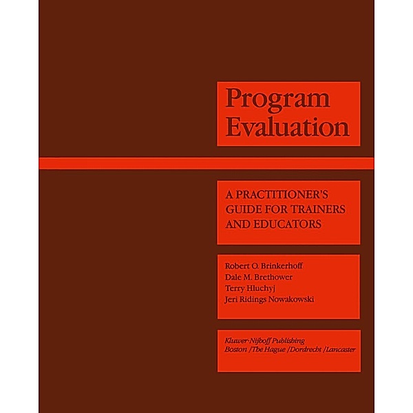 Program Evaluation / Evaluation in Education and Human Services Bd.3
