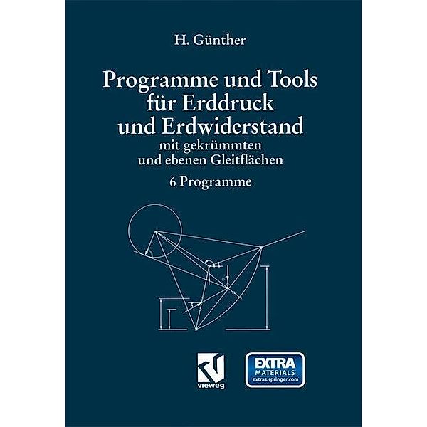 Programme und Tools für Erddruck und Erdwiderstand mit gekrümmten und ebenen Gleitflächen, Hans O. Günther