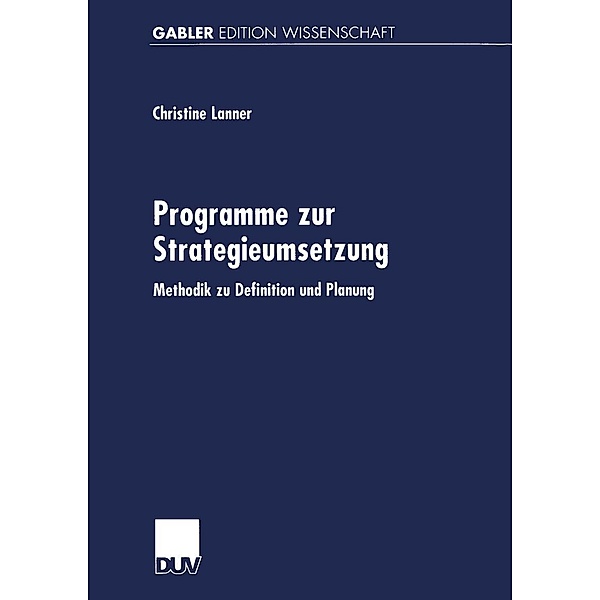 Programme zur Strategieumsetzung, Christine Lanner