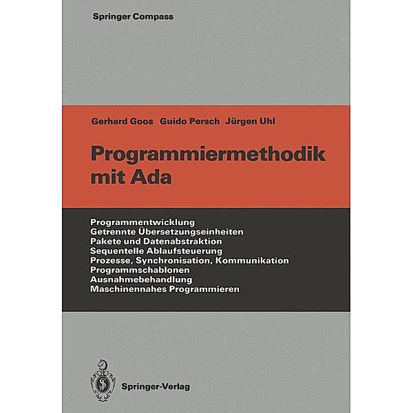 Programmiermethodik mit Ada, Gerhard Goos, Guido Persch, Jürgen Uhl