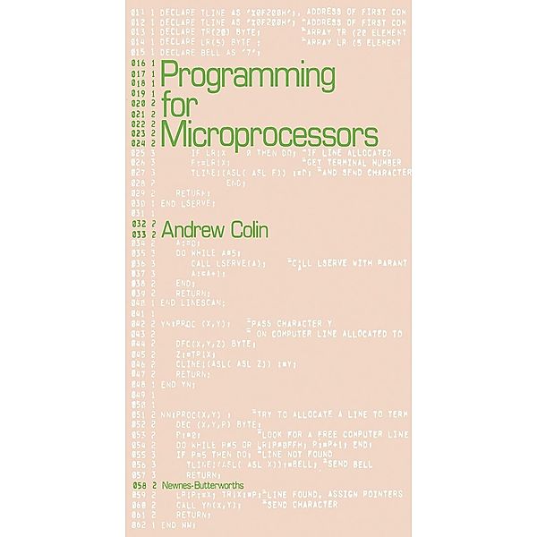 Programming for Microprocessors, Andrew Colin