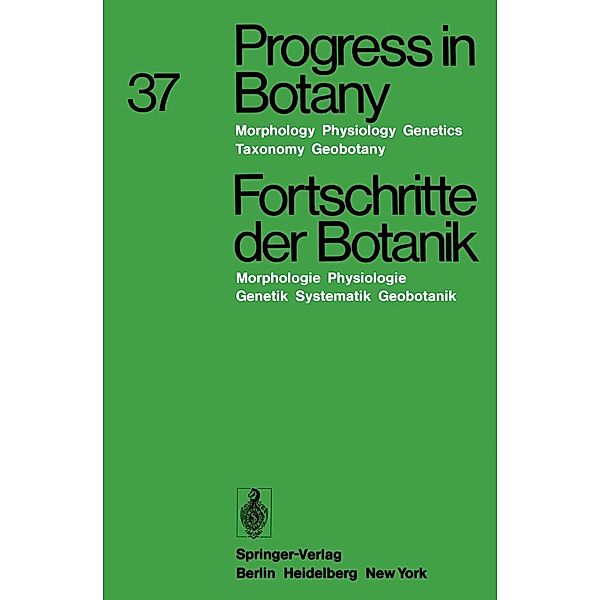 Progress in Botany / Fortschritte der Botanik / Progress in Botany Bd.37, Heinz Ellenberg, Karl Esser, Hermann Merxmüller, Eberhard Schnepf, Hubert Ziegler