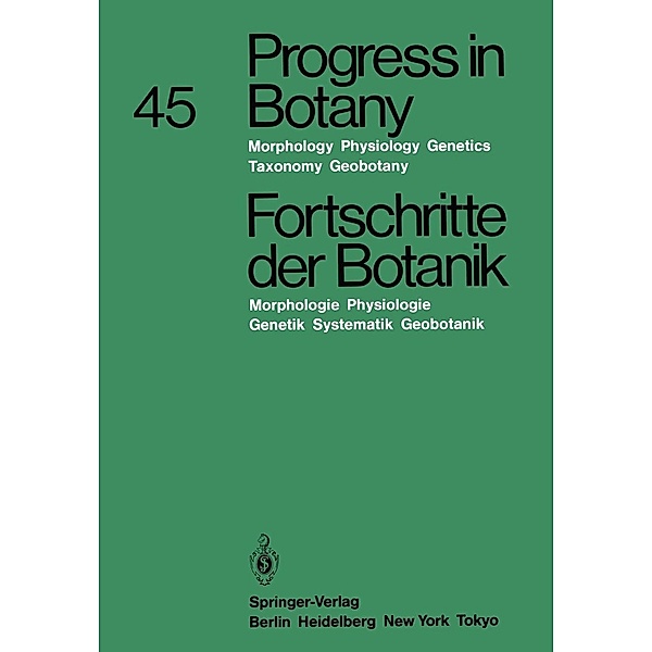 Progress in Botany / Fortschritte der Botanik / Progress in Botany Bd.45, Karl Esser, Klaus Kubitzki, Michael Runge, Eberhard Schnepf, Hubert Ziegler